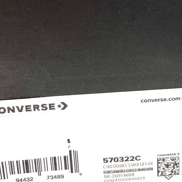 Converse Women's Size 7 570322C CTAS Double Stack LIFT OX Platform Print Sneaker - Picture 10 of 10